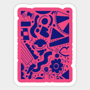 Abstract vision Sticker